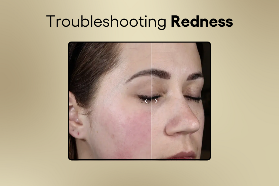 How can I troubleshoot redness or sensitivity while using ( plated )™ products?